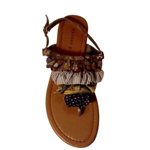 Madden Girl ISLAA Boho Sandals Size 6.5 Multicolor Pre-owned No Box